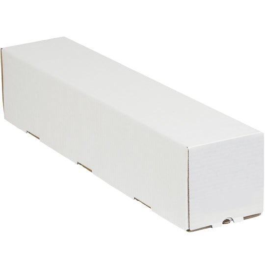 5 x 5 x 37 Square White Corrugated Mailing Tube 25/Bundle