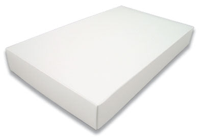 15 x 9-3/16 x 2 White 5 lb. Rectangular Candy Box LID 50/Case