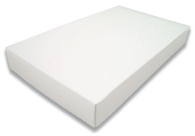 15 x 9-3/16 x 2 White 5 lb. Rectangular Candy Box LID 50/Case