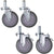 5 x 1 1/4 Polyurethane Swivel Casters 4/Pack