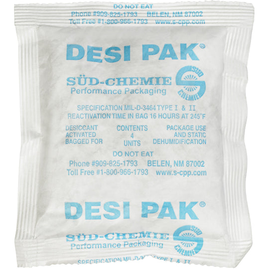 5 x 5 1/2 x 1/2" Tyvek Clay Desiccants - 34 Gal Drum 500/Pail