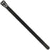 8" (50 lb Tensile) Black Releasable Cable Ties 1000/Case