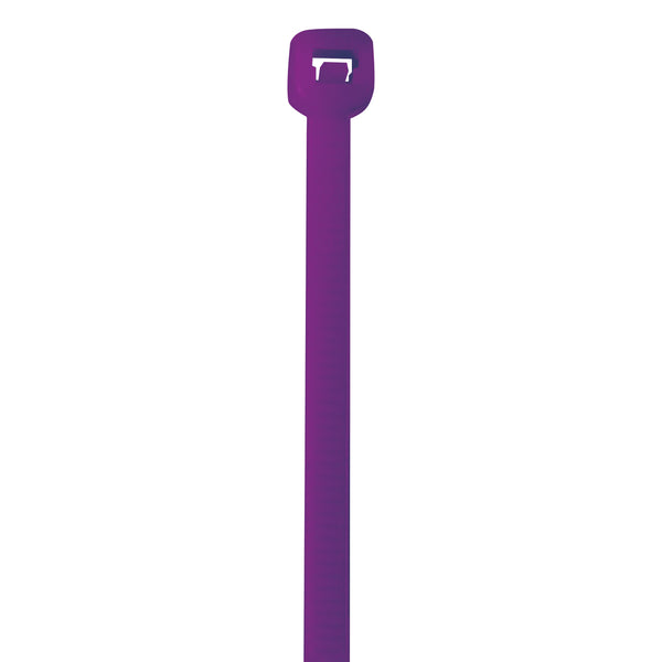 11" (50 lb Tensile) Purple Cable Ties 1000/Case