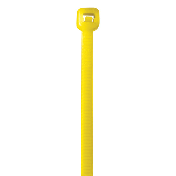 11" (50 lb Tensile) Yellow Cable Ties 1000/Case