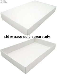 15 x 9-3/16 x 2 White 5 lb. Rectangular Candy Box LID 50/Case