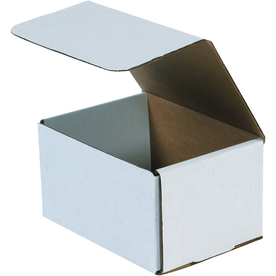 6 1/2 x 4 7/8 x 3 3/4 White Corrugated Mailers 50/Bundle