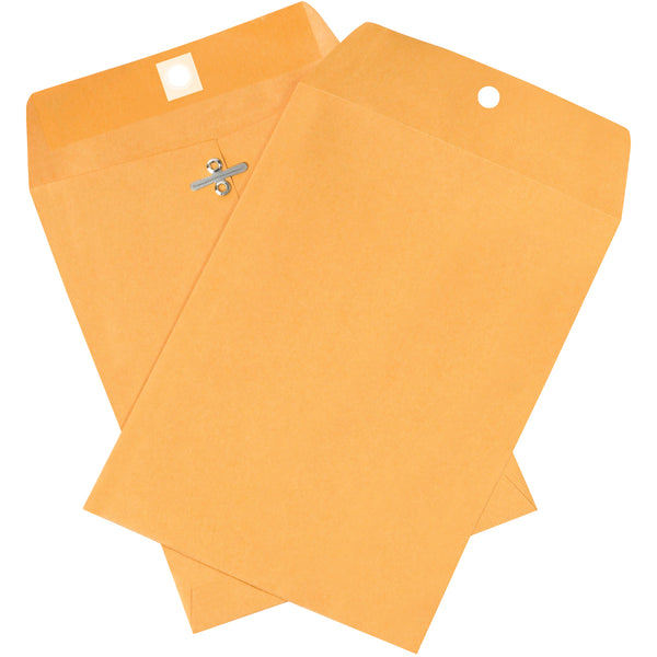 6 1/2 x 9 1/2 Kraft Clasp Envelopes 1000/Case