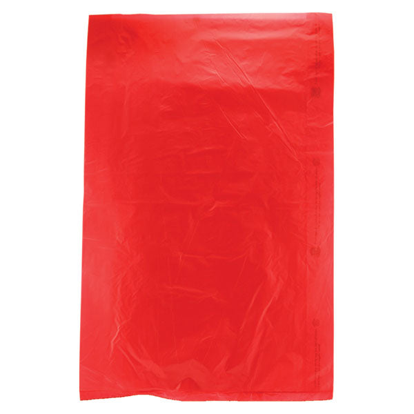 6 1/2 x 9 1/2 Red Hi-Density Flat Merchandise Bags (.55 mil thickness) 1000/Case