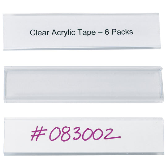 6 x 1 5/16 Wire-Rac Snap-On Label Holders 25/Case