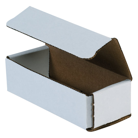 6 x 2 1/2 x 1 3/4 White Corrugated Mailers 50/Bundle