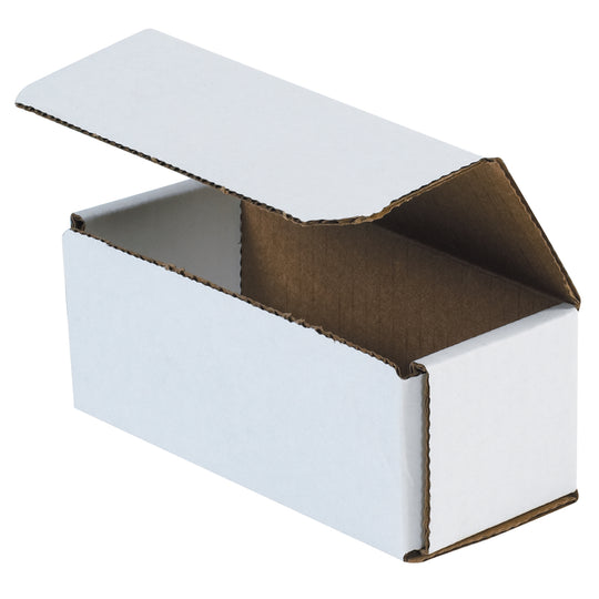 6 x 2 1/2 x 2 3/8 White Corrugated Mailers  50/Bundle