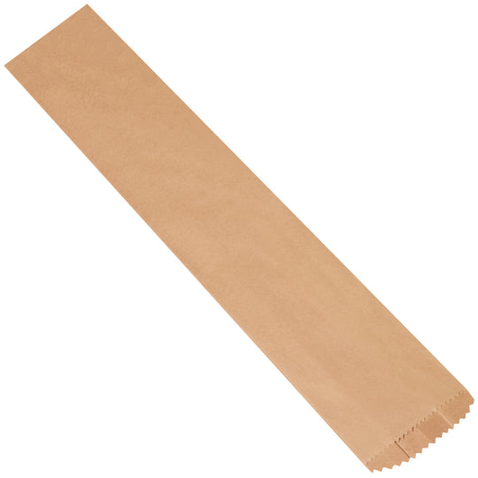 6 x 3 1/2 x 34 Kraft Paper Merchandise Bags 100/Case