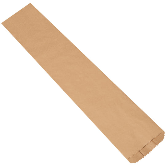 6 x 3 1/2 x 45 Kraft Paper Merchandise Bags 100/Case