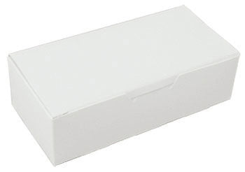 6 x 3 1/4 x 1 1/8 (5 oz.) White Candy Box - 1 Piece 250/Case