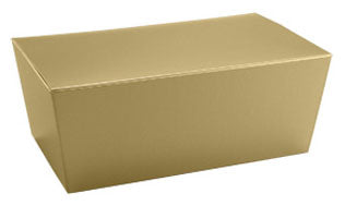 6 x 3-3/8 x 2-1/2 (1/2 lb.) Gold Ballotin Candy Box 250/Case