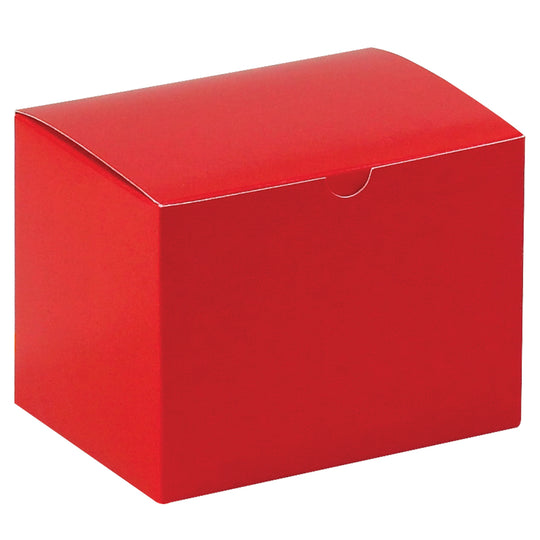 6 x 4 1/2 x 4 1/2 Red Gloss Gift Box 100/Case