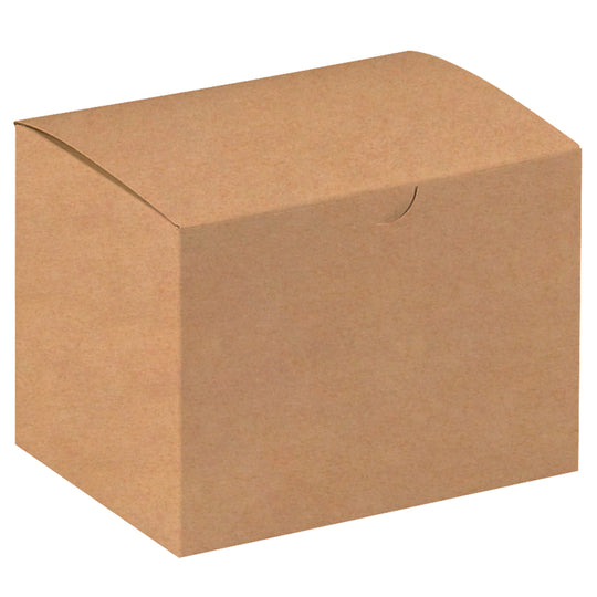 6 x 4 1/2 x 4 1/2 Kraft (Brown) Gift Box 100/Case