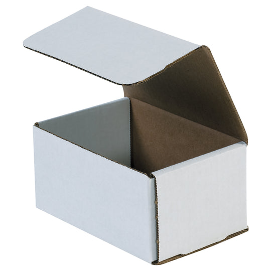 6 x 4 x 3 White Corrugated Mailers 50/Bundle