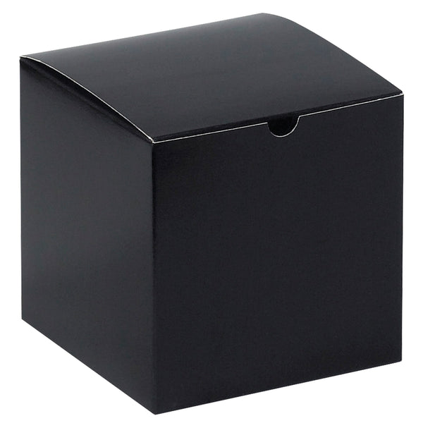 6 x 6 x 6 Black Gloss Gift Box 100/Case