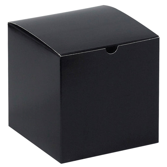 6 x 6 x 6 Black Gloss Gift Box 100/Case