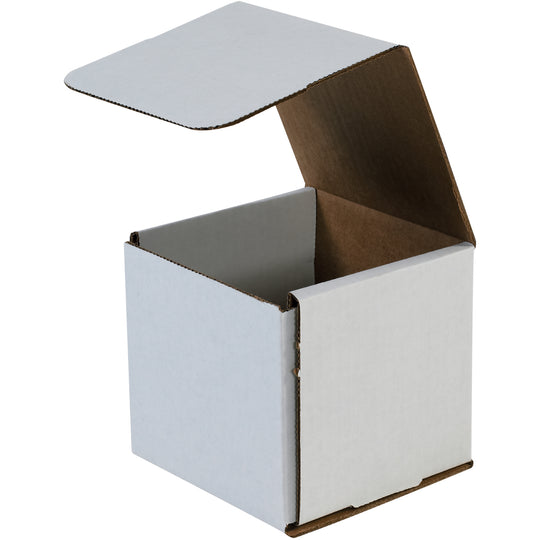 6 x 6 x 6 White Corrugated Mailers 50/Bundle