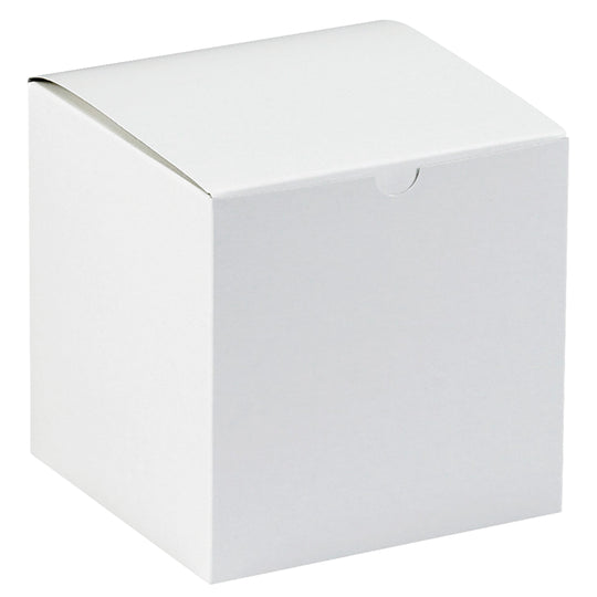 8 x 8 x 8 White (Flat Finish) Gift Box 100/Case