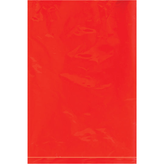 6 x 9 - 2 Mil Red Flat Poly Bags 1000/Case