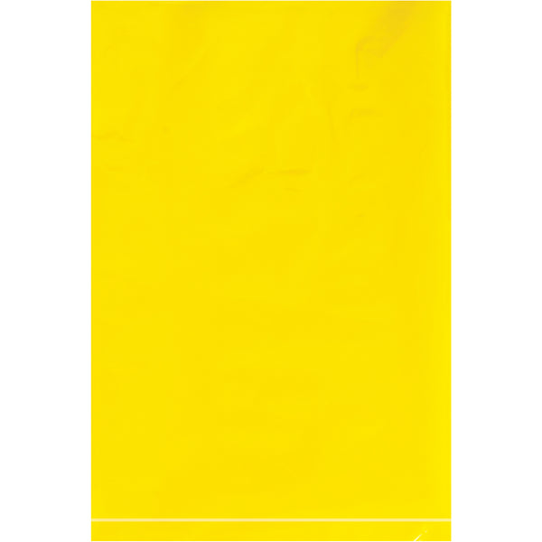 6 x 9 - 2 Mil Yellow Flat Poly Bags 1000/Case