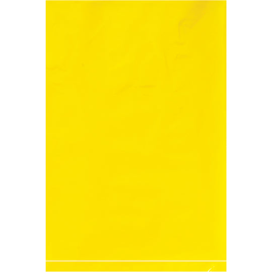 6 x 9 - 2 Mil Yellow Flat Poly Bags 1000/Case