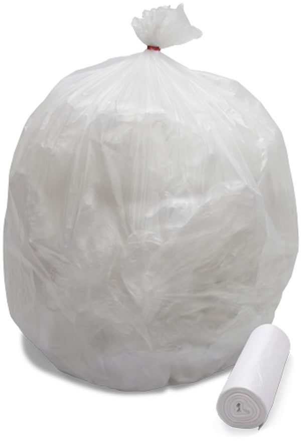 38 X 60 (14 micron) High Density Coreless Roll Liners (60 Gallons) - White 200/Case