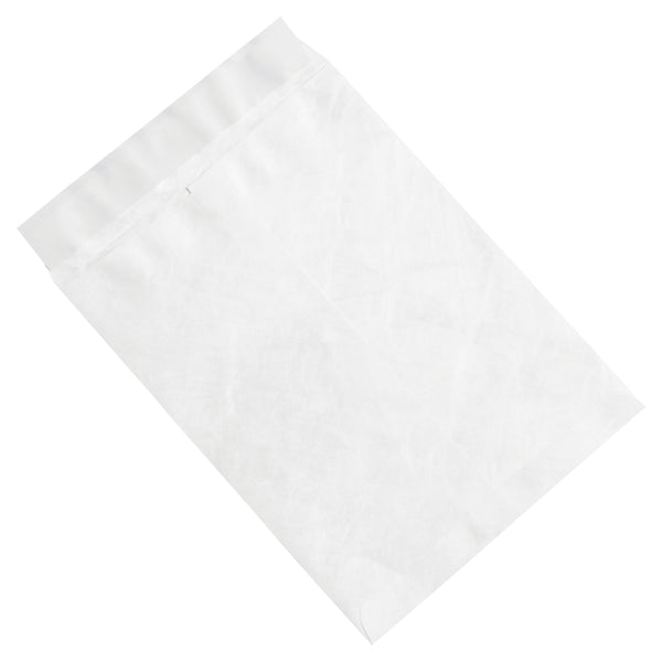 7 1/2 x 10 1/2 White Flat Tyvek Envelopes 100/Case