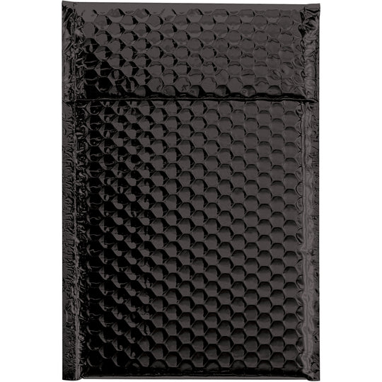 6 1/2 x 10 1/2 Black Metallic Bubble Mailers 72/Case