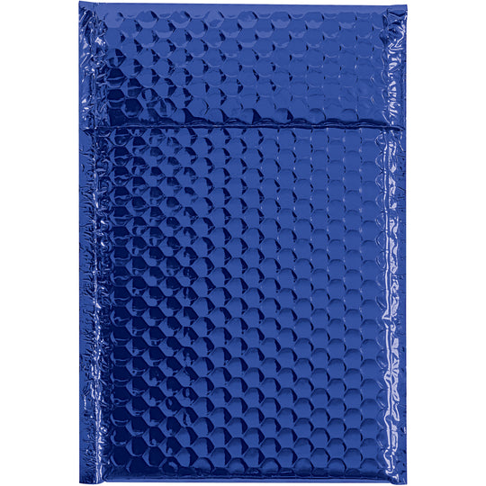 6 1/2 x 10 1/2 Blue Metallic Bubble Mailers 72/Case