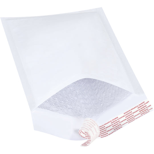 7 1/4 x 12 - #1 Self-Seal White Bubble Mailers - 25/Case