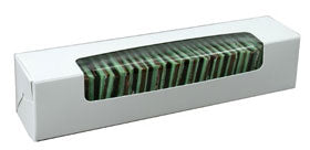 7-3/4 x 1-5/8 x 1-5/8 Golf Balls/Mints White Candy Box with Window 250/Case