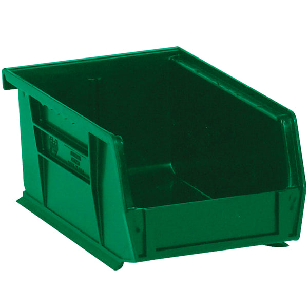 4 1/8 x 7 3/8 x 3 Green Plastic Bin Boxes  24/Case