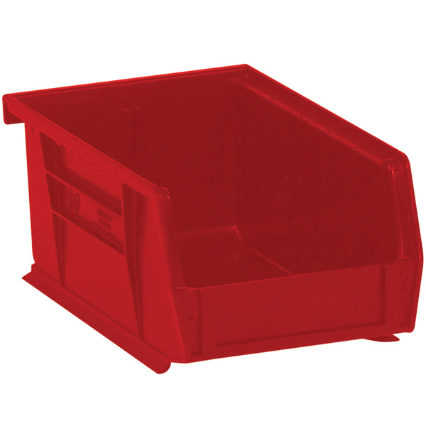 4 1/8 x 7 3/8 x 3 Red Plastic Bin Boxes  24/Case