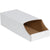 7 x 18 x 4 1/2 Stackable White Corrugated Bin Box 50/Bundle