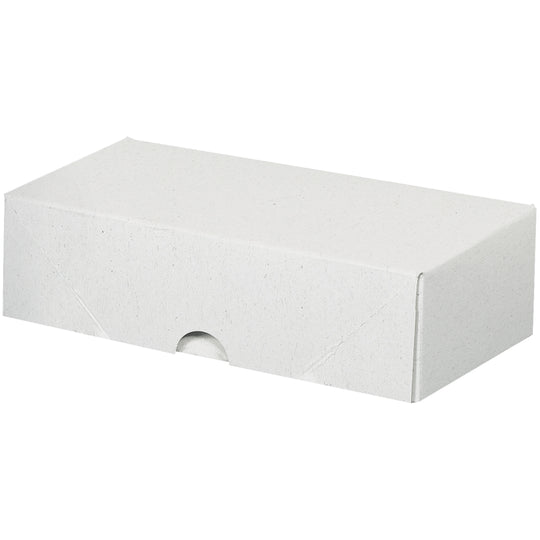 7 x 3 1/2 x 2 (Business Card Size) 2-pc White Folding Carton  200/Case