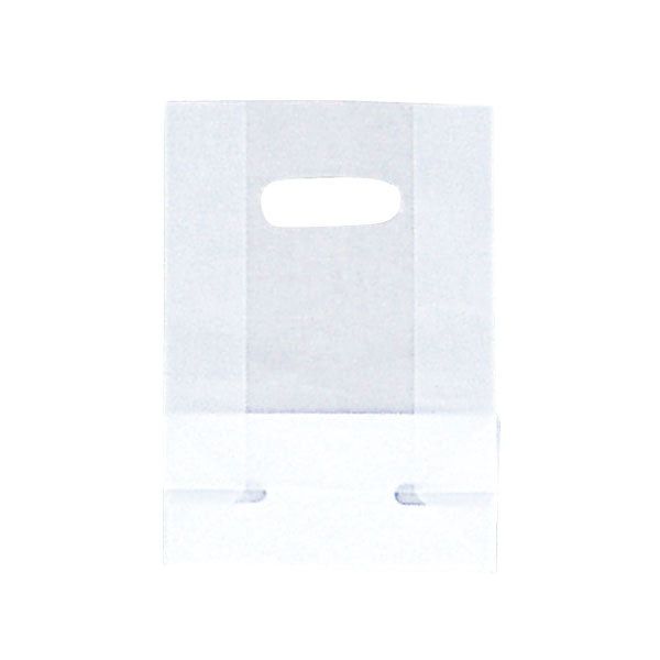 7 x 3 1/2 x 10 1/2 Frosted Bags w/ Die Cut Handle 250/Case