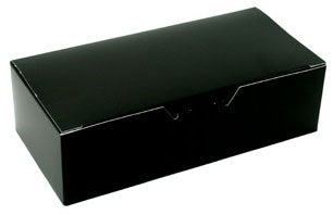 7 x 3-3/8 x 2 (1 lb.) Black 1 Piece Candy Boxes 250/Case