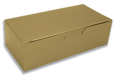 7 x 3-3/8 x 2 (1 lb.) Gold 1 Piece Candy Boxes 250/Case