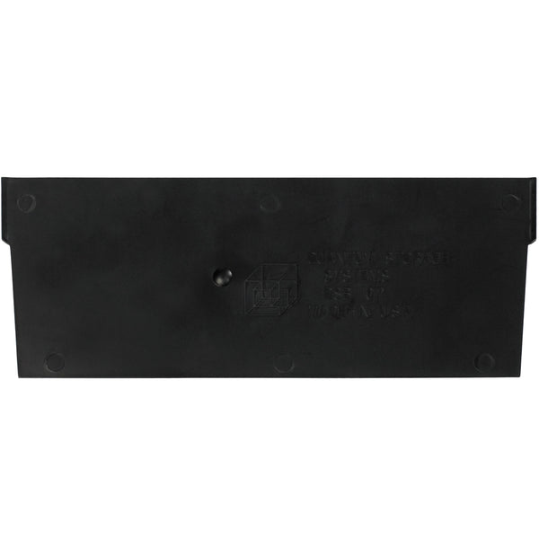 9 7/8 x 3 Plastic Shelf Bin Dividers (Black) 50/Case