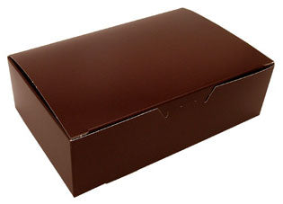 7 x 4-1/2 x 2 (1.5 lb.) Brown 1 Piece Candy Boxes 250/Case