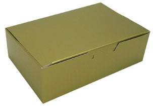 7 x 4-1/2 x 2 (1.5 lb.) Gold 1 Piece Candy Boxes 250/Case