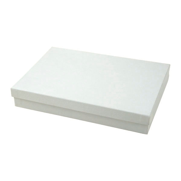 7 x 5 1/2 x 1 White Swirl Jewelry Box 100/Case