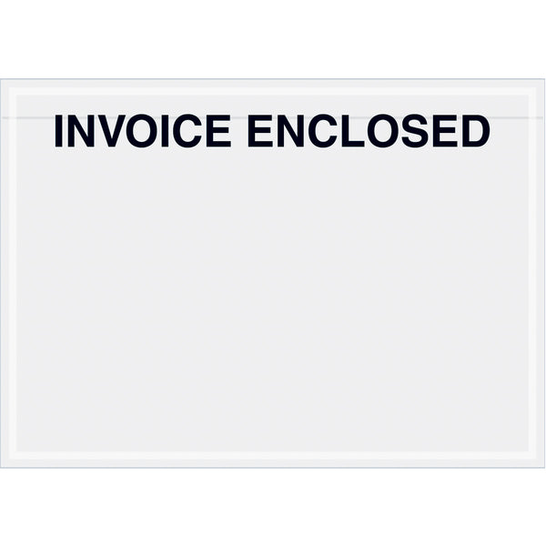 7 x 5 Clear Face Invoice Enclosed (Panel Face) Envelopes 1000/Case