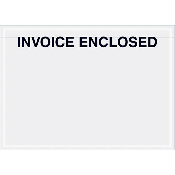 7 x 5 Clear Face Invoice Enclosed (Panel Face) Envelopes 1000/Case