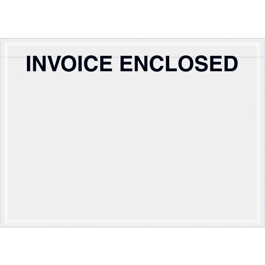 7 x 5 Clear Face Invoice Enclosed (Panel Face) Envelopes 1000/Case