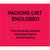 7 x 6 Red (Paper Face) Packing List Enclosed Important Papers Enclosed Envelopes 1000/Case
